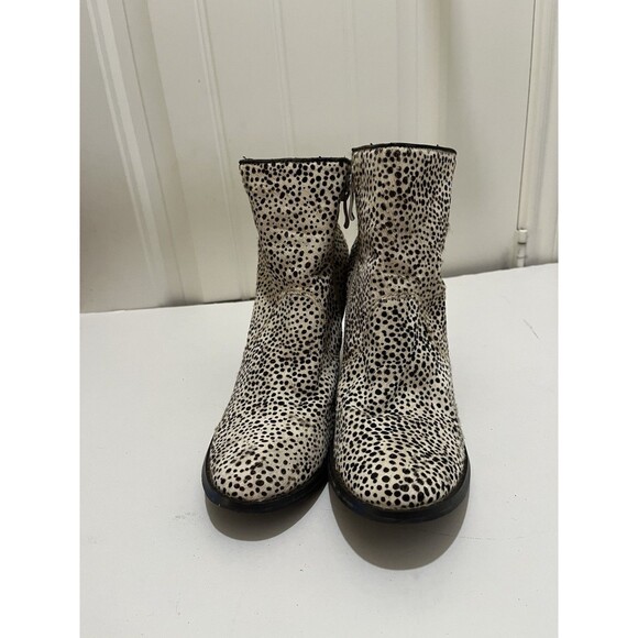 Very Volatile Feverdream Chocolate Chip Pony Hair Ankle Booties Size 10 - Picture 2 of 14